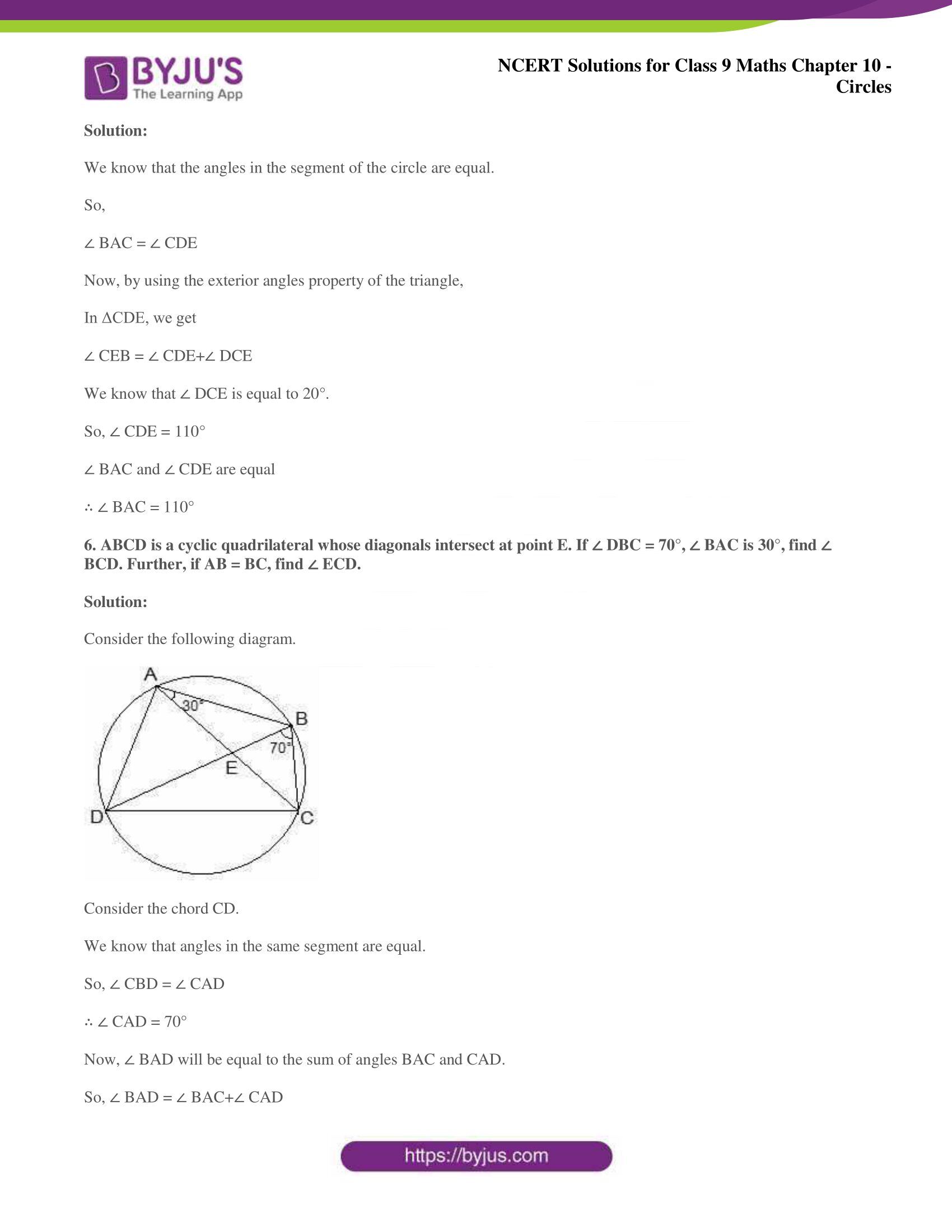 NCERT Solutions for Class 9 Maths Chapters