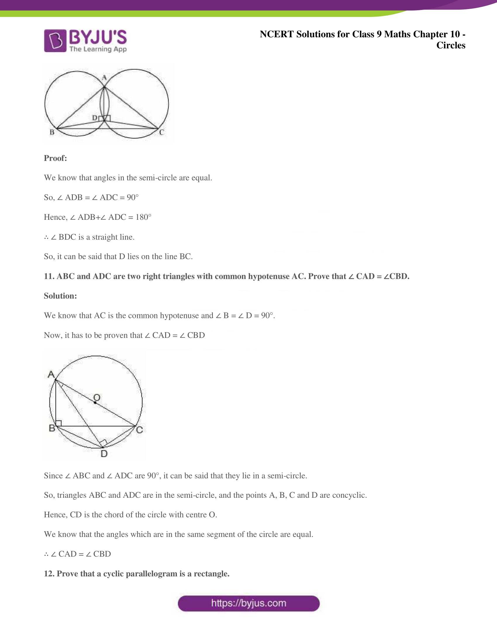 NCERT Solutions for Class 9 Maths Chapters