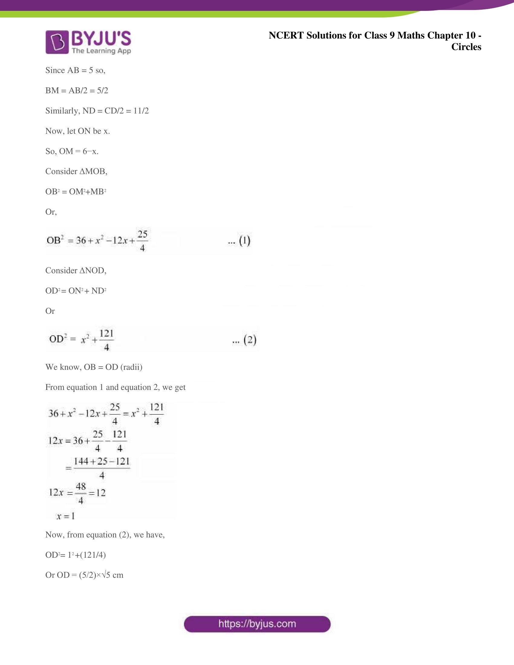 NCERT Solutions for Class 9 Maths Chapters