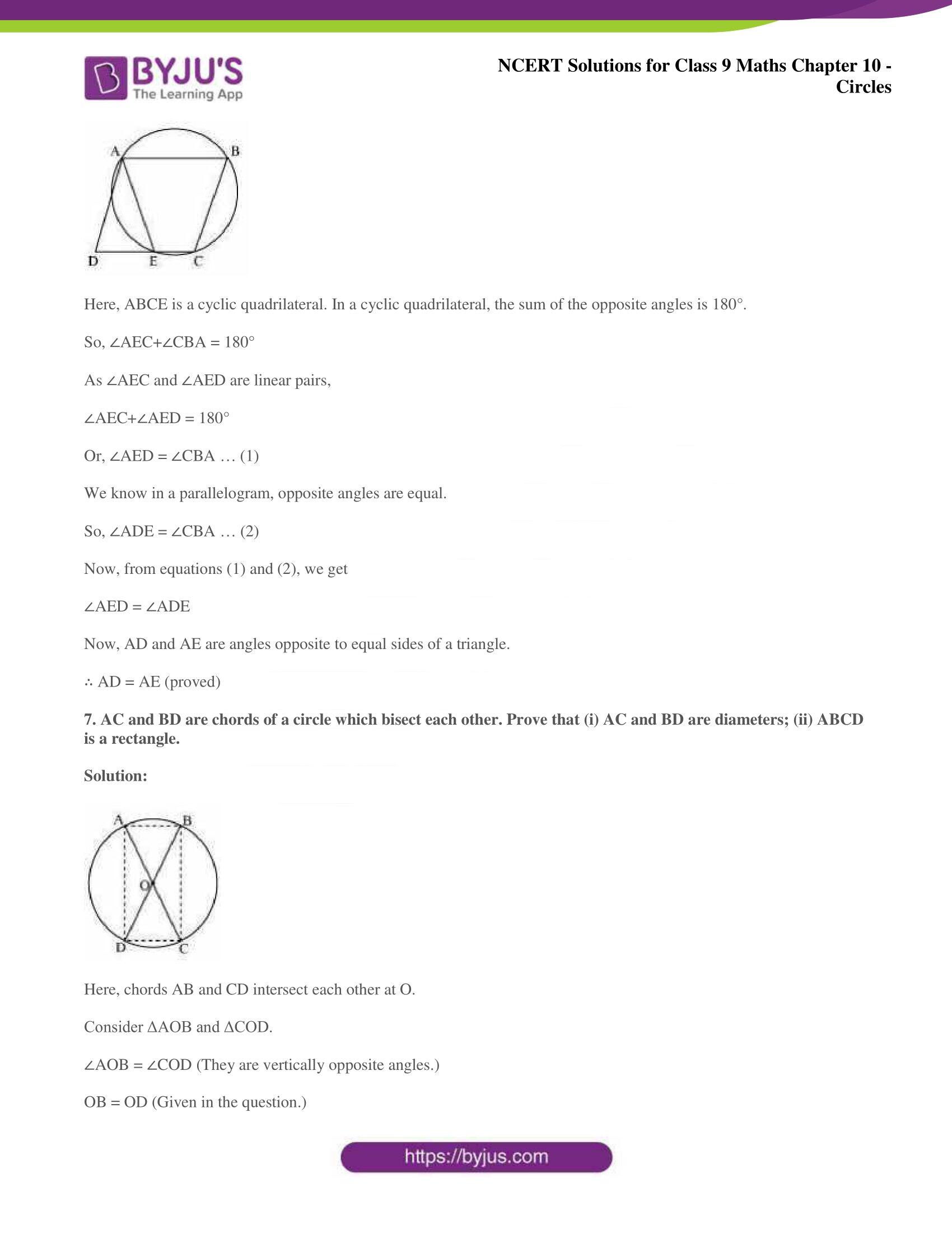 NCERT Solutions for Class 9 Maths Chapters