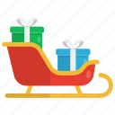 christmas sleigh, transport, christmas, gift, sledge, xmas, presents