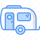 caravan, trailer, camping, travel icon