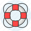 help, lifesaver, support, lifebouy icon