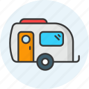 caravan, trailer, camping, travel icon