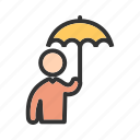 hand, holding, protection, rain, raining, safety, umbrella