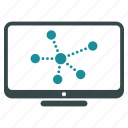 traces, display, monitor, route, tracks, graph, screen