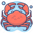 animal, crab, sea, seafood