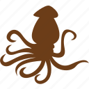 animal, aquatic animals, octopus, ocean, sea, seafood, ship