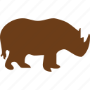 animal, rhino, rhinoceros, wild animal, zoo, shape, pet