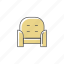 armchair, armchair icon, chair, furniture 