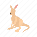 animal, australia, cartoon, kangaroo, mammal, wildlife