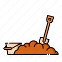 autumn, fall, gardening, shovel, tool