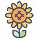 floral, flower, nature, plant, sunflower