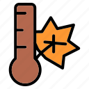 fall, weather, autumn, temperature, thermometer