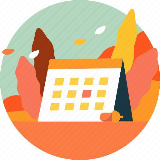 Autumn, calendar, fall, leaf, nature, plant, season icon - Download on Iconfinder