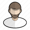 avatar, beard, boy, man, profile, user