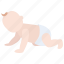 baby, child, crawling, development, diaper, infant, nappy 