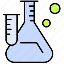 chemistry, experiment, flask, lab, test