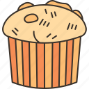 muffin, bakery, sweet, cake, snack