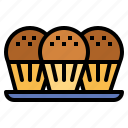 bakery, bread, cake, muffin