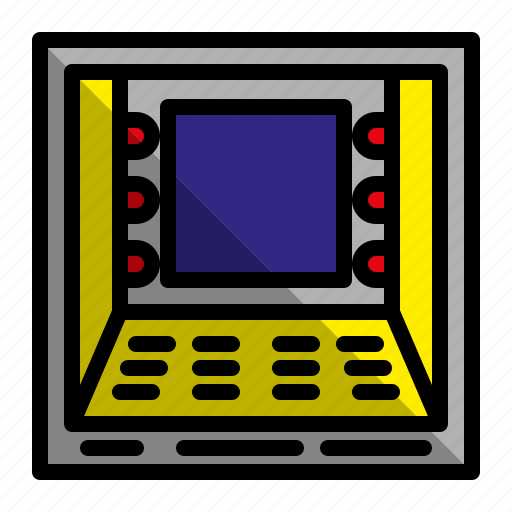 Atm, money, machine, banking icon - Download on Iconfinder