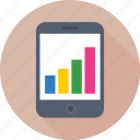 analytics, graph, infographic, mobile, mobile graph