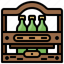 beer, box, food, pack, package, restaurant, six