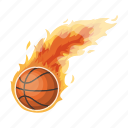 ball, basketball, burning, sport, track