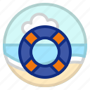 lifebuoy, lifesaver, ocean, sea, support