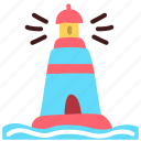 lighthouse, beacon, navigation, beach