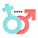 female, gender, male, symbol