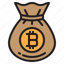 bag, bitcoin, blockchain, coin, cryptocurrency, finance, money