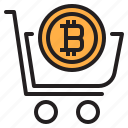 bitcoin, blockchain, cart, coin, cryptocurrency, finance, money