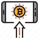 bitcoin, blockchain, coin, cryptocurrency, finance, money, smartphone