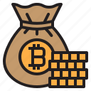 bag, bitcoin, blockchain, coin, cryptocurrency, finance, money