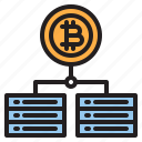 bitcoin, blockchain, coin, cryptocurrency, finance, money, server