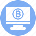 bitcoin, display, lcd, lcd monitor, monitor, screen, television