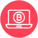 bitcoin, blockchain, coin, cryptocurrency, income, laptop, money