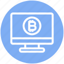 bitcoin, display, lcd, lcd monitor, monitor, screen, television