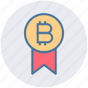 award, badge, bitcoin, cryptocurrency, investment, medal, prize