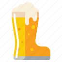 beer, boot, glass