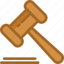 auction, auction hammer, bid, gavel, mallet