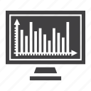 business, chart, finance, graph, growing, monitor, screen