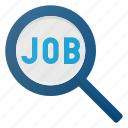 career, find, glass, job, magnifying, search, seo