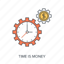 clock, cogwheel, gear, management, money, time, investment