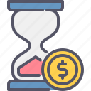 hourglass, time, money, business, finance