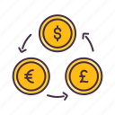 coin, currency, dollar, euro, exchange, money, pound