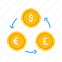 coin, currency, dollar, euro, exchange, money, pound