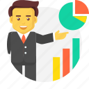 analytics, business, chart, growth, piechart, report