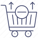 cart, delete, remove, shopping